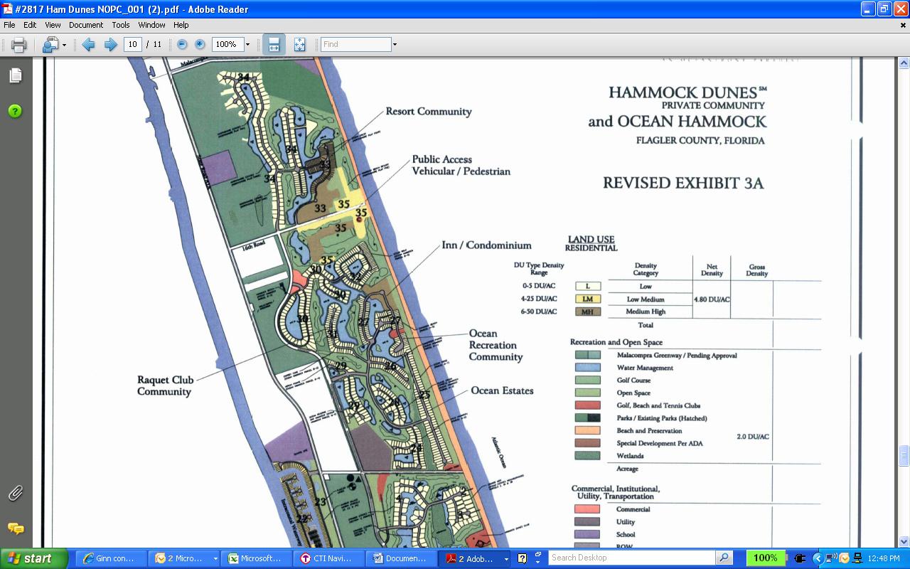 Hammock Dunes DRI map